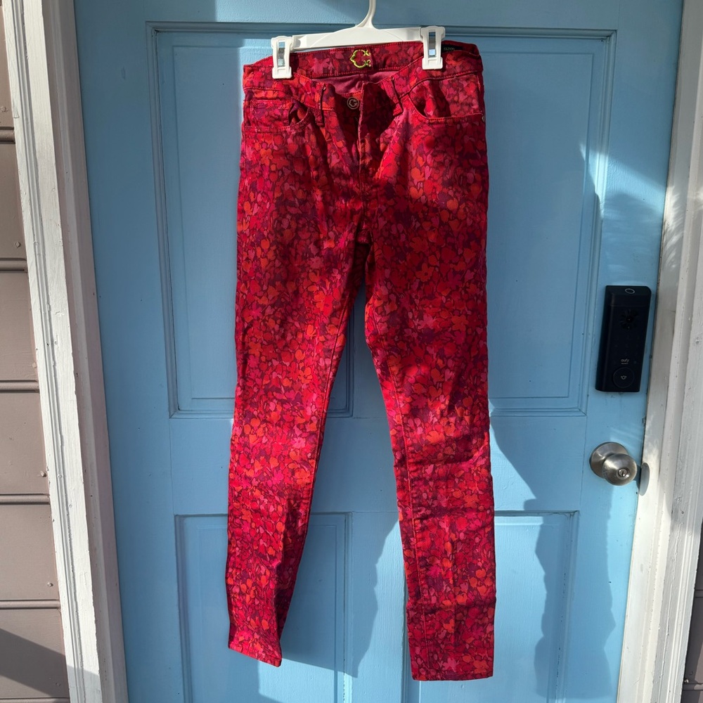 C. Wonder Skinny Jeans Red Pink size 27